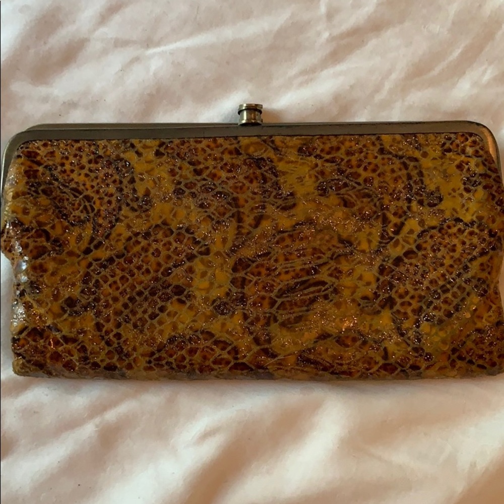Metallic print hobo Lauren wallet